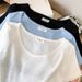 Summer New Style Rhinestone Top For Women Sweet And Spicy INS Design Ice Silk Knitwear Bulk Production T-Shirt Bulk_ecoleips.com
