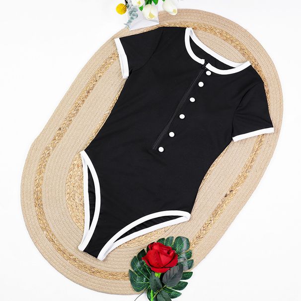 Bikini One Piece Swimsuit 2026 Vintage Retro Swimwear Women Swimsuit Zip Up Bathing Suit Beachwear Monokini Female Swimming Suit_ecoleips.com