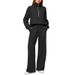 Oversized Zip-Up Tracksuit Set For Women - Streetwear Hoodie & Wide-Leg Joggers (XXL Plus Size, 70% Polyester Quick-Dry Fabric)_ecoleips.com