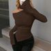 Voya Women's Sexy Hot Girl With A Cinched Waist To Show Off Her Thinness, Irregular Hem, Bottom Layer, Shirt, Top For Women_ecoleips.com