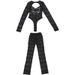 K European And American Style New Personalized Street Sexy Spicy Girl Lace Hollow See Through Tight Pants Set_ecoleips.com