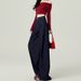 American-style Dark Blue Wide-leg Jeans Women, And Autumn 2026 New Model, High-waisted, Loose, Drapey, Floor-length_ecoleips.com