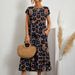 Women's Clothing Women's Cotton Linen Dress Sleeveless Round Neck Printed Design Loose Fit Summer Fashion Available In All Colors And Sizes_ecoleips.com