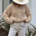 Oversized Knit Cardigan With Patch Pockets – Chunky Button-Up Sweater For Effortless Layering_ecoleips.com