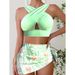 Women's Clothing Sexy Split Gauze Skirt Three Piece Suit_ecoleips.com