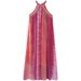 Women's Clothing Autumn New Beaded Loose Long Tie Dye Dress_ecoleips.com