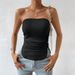 2026 Spring/Summer Cross-Border European And American Sexy Women's Clothing Independent Station Slim-Fit Solid_ecoleips.com