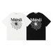 Mardi Women's Short Sleeve T-Shirt Korean Daisy Letter Print Pure Cotton Loose Summer Casual Round Neck Top_ecoleips.com
