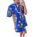 European American Fashion Floral Print Puff Sleeve For Women, 2025 Summer New Style, Fresh And Simple Color-blocking_ecoleips.com