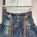 Denim For Women Early Autumn New Sweet Age-Reducing Slimming High-Waisted A-Line Cake Short Skirt_ecoleips.com