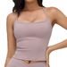 Zechuang Women's Racerback Yoga Vest Tight Fitting Outdoor Sports Underwear Running Fitness_ecoleips.com