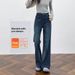 Women's New Flared Denim Pants, High-waisted, Slimming, Loose-fitting, Casual Long Jeans_ecoleips.com