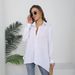 Spring And Autumn Chiffon Sunscreen Black Shirt Women's Long Sleeve Han Fan Medium And Long BF Style Loose Sexy Pajama Shirt_ecoleips.com