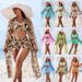 Women's Clothing New High End Fashion Sexy Ladies Three Piece Bikini Bikini Multi Color Printed Women's Swimsuit_ecoleips.com