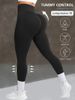 K Buckle, European And American Plus Size Waist Cover, Yoga Shark Shapewear Pants, Women's Hip Lifting Sports Leggings_ecoleips.com