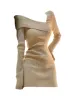 Summer Women Long Sleeve Dress Slim Knitting Female Clothes Streetwear Vacation Casual Soft Sweet Sexy Korea Fashion Dress_ecoleips.com
