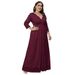 Plus Size Women's New Bridesmaid Dress Elegant Lace Dress_ecoleips.com