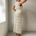 New Beach Women's Solid Color Knitted Beach Bikini Swimsuit Cover Up Sun Protection Suit_ecoleips.com