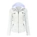 K Hooded Leather Jacket Two-piece Set, Detachable Plus Size Leather Jacket For Women_ecoleips.com