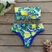 women's sexy two-piece bikini tube top one-shoulder swimsuit_ecoleips.com