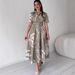 Spring 2025 European American Floral Print New Elegant Stylish Slimming Goddess-style Noble And Mature Dress_ecoleips.com