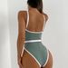 Aria Basics One-piece New European American Foreign Trade Fashion, Simple And Stylish, Color-blocking, Sexy Beach Vacation Women's_ecoleips.com