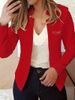 Slim Fit Long Sleeved Cardigan Women's Trendy Blazer Jacket European American Style Spring Autumn Casual Print Outerwear_ecoleips.com