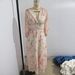 Women's Clothing Style Women's V Neck Long Sleeve Dress Digital Print Maxi Long Skirt Clothing For Formal & Casual For Women_ecoleips.com