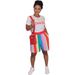 Women's Clothing Rainbow Striped Shorts & T-Shirt Set - Casual Loose Fit Summer Two Piece Outfit Vibrant Summer Essentials_ecoleips.com