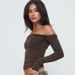WG091 European And American Women's Fashion Autumn New Solid Color One-shoulder Asymmetrical Pleated Sexy Long-sleeve_ecoleips.com