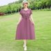 Cotton Silk Printed Skirt, 2025 Spring-summer New Style, Rayon Bohemian Floral Dress, Women's Long Flared Skirt_ecoleips.com