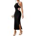 Voya European American Cross-border Summer In Sexy Sophisticated Style, With Round Neck, Back Cutout, Bodycon Design,_ecoleips.com