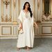 Featured Clothing: European And American Style Embroidered Long Dresses, Loose Plus Size Dresses, Moroccan Style Vacation Wear, Elegant Women's Clothing_ecoleips.com