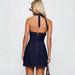 Slim-Fit Deep V Denim Mini Dress High Waist Bodycon Sleeveless Distressed Blue Wash Sexy Party Clubbing Streetwear Dress for Women (S-XL)_ecoleips.com