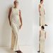 Women's Clothing Sexy Hook Flower Hollow Knitted Split Dress Long Dress Women's Bikini Swimsuit Outer Wear Holiday Beach Cover Up_ecoleips.com