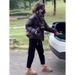 girl Black Short For Petite Women 2023 Winter New Korean Style Thick Loose Cotton Coat Puffer Jacket_ecoleips.com