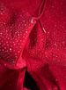 Fashion Women Elegant Spring Diamonds Red Wide Leg Pants Loose Fit High Waist Drawstring Casual Designer Lady Straight Trousers_ecoleips.com