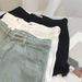 Women's High-Waisted A-Line Denim Shorts Summer American Style Hot Girl Loose Fit Slimming Wide Leg Frayed Hem Hot Pants_ecoleips.com