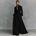Elegant French-Inspired Pleated Maxi Dress – Slimming Waist-Defined Long Sleeve Dress For Women (White & More Colors, S-XXL)_ecoleips.com