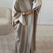 Modest Abaya Dress Women's Plus Size Bat Sleeve Cardigan Contrast Edge Robe Abaya Dubai Turkish Style Fashion England Style_ecoleips.com