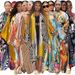 Women's Printed Long Sleeve Trench Coat Casual Loose Kimono Style For Autumn American Fashion Elegant Polyester_ecoleips.com