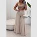 Women's Clothing Slim Temperament Long Wide Leg Pants Sexy Top Solid Color_ecoleips.com