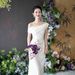 French Style Off-Shoulder Wedding Dress High-End Light Formal Little White Dress For Marriage Registration New Women's Clothing_ecoleips.com