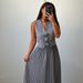 Women’s Clothing new suits for women summer sleeveless vest half length pleated long skirt two piece suit_ecoleips.com