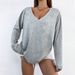 Voya Women's Simple And Versatile T-shirt For Spring And Summer, Loose And Slimming, Comfortable Long Sleeved Base Top_ecoleips.com