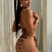 2026 Women's Halter Neck Tie Up Bikini Sexy Striped Two Piece Swimsuit New American Style Fashion_ecoleips.com