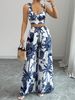 Women's Clothing Women's Summer Style Printed Camisole Set Clothing Casual Long Sleeve High Waist Pants For Formal & Casual_ecoleips.com