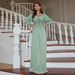 Fashion New Dress Temperament Chiffon Banquet Long Skirt Evening Dress_ecoleips.com