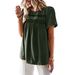Independent Design And Development Round Neck Patchwork Top 2023 Spring Summer Loose Women's Shirt Solid Color_ecoleips.com
