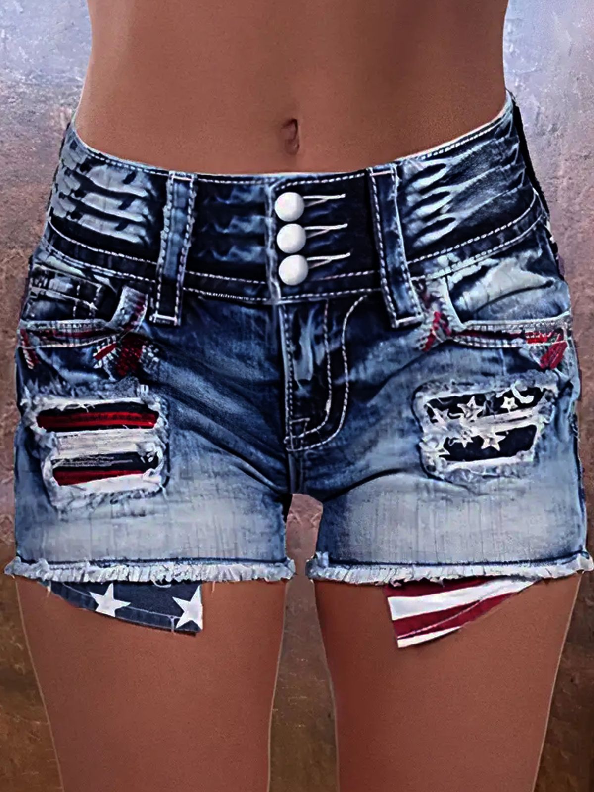 Women's Clothing New Half Pants Women's Ripped Mid Length Pants Elastic Washed Denim Shorts Women_ecoleips.com